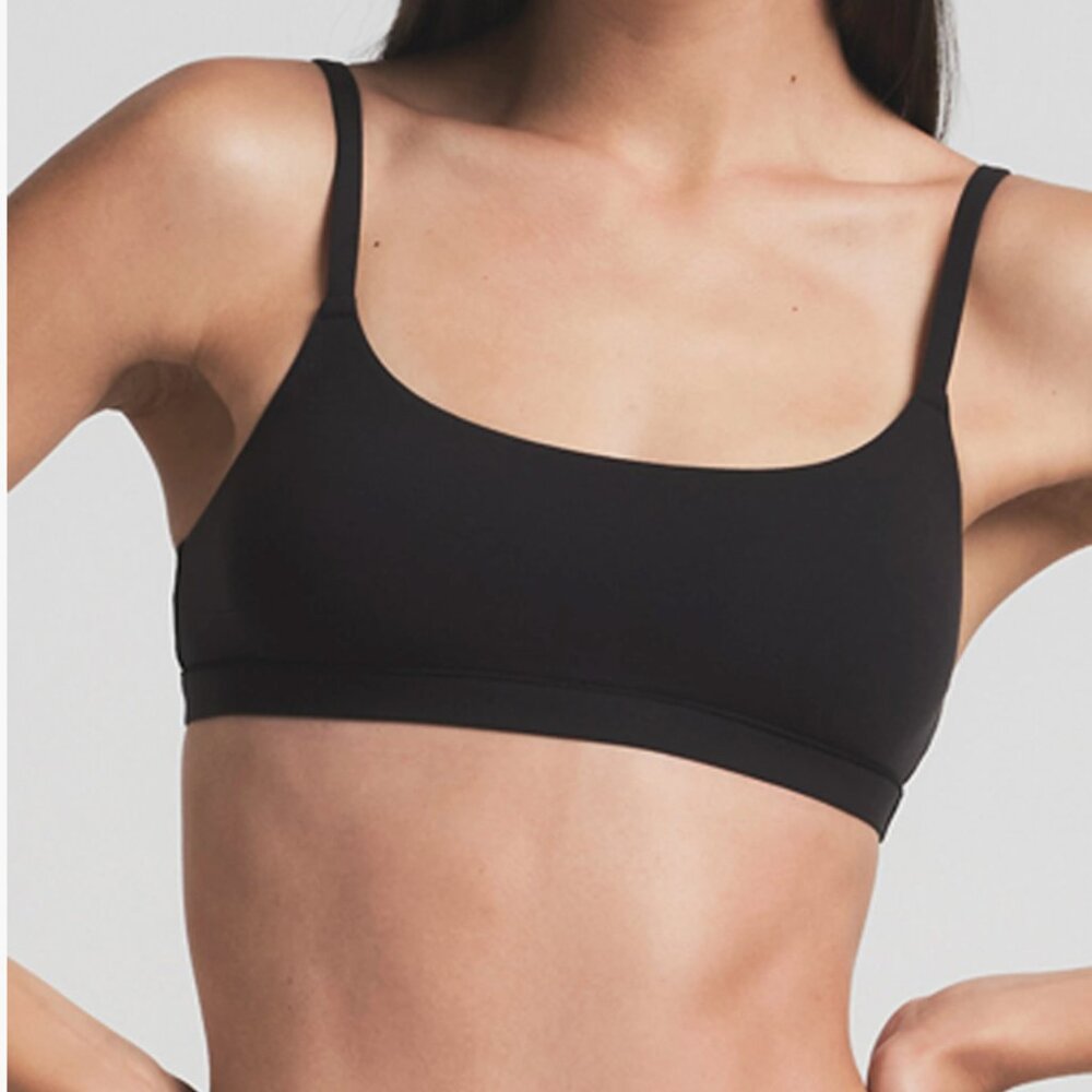 Skims Fits Everybody Scoopneck Bralette Onyx Black 2X